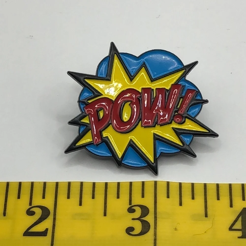 3/$25 “POW!” Cartoon Comic Book Super Hero Pin Classic Batman and Robin